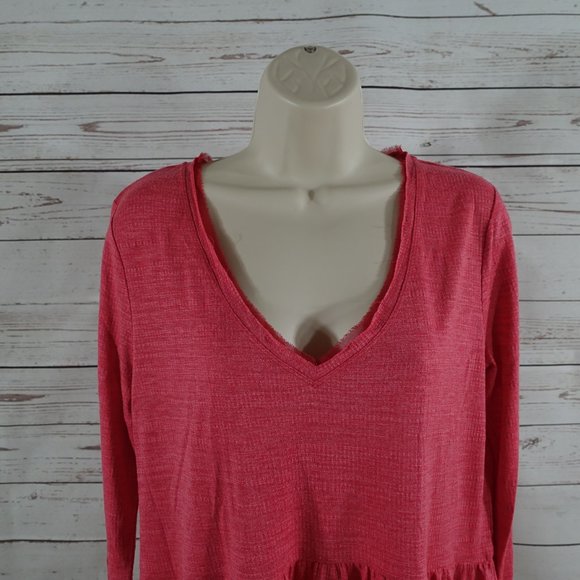 Anthropologie Deletta Rasberry Thea Peplum Blouse - Picture 3 of 11